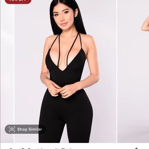 Fashion nova black jumpsuit